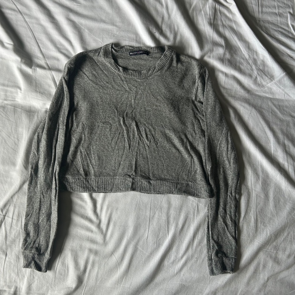 Brandy Melville wool blend cropped long sleeve